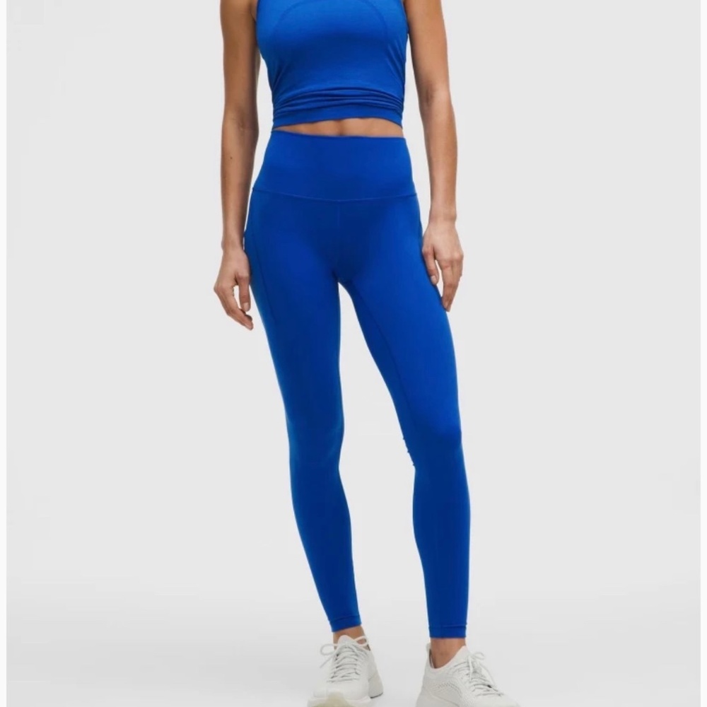 Lululemon Wunder Train 28" w Pockets - Galactic Cobalt Sz 14